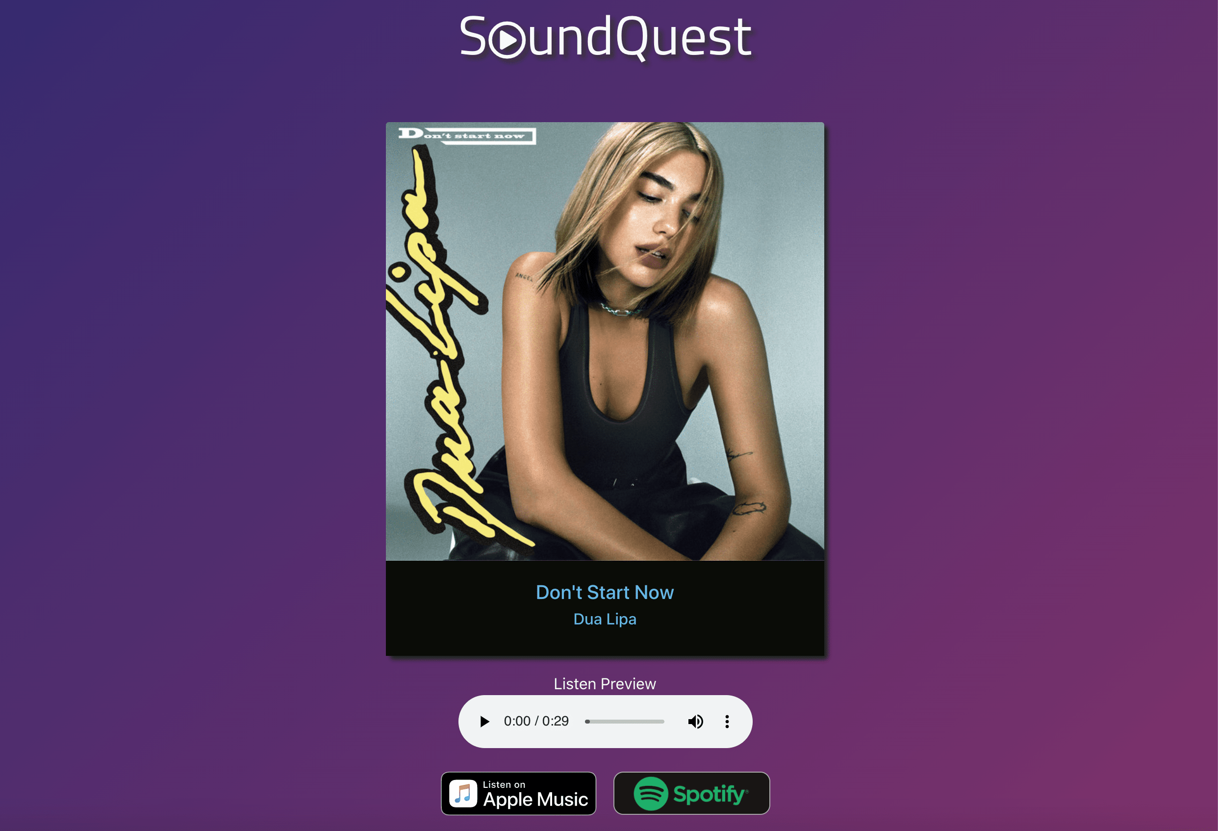 SoundQuest App Screenshot